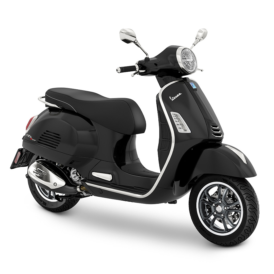 Vespa GTS 125 Super Euro 5 Glans Zwart 