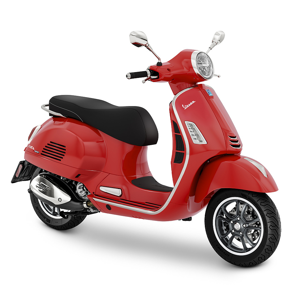 Vespa GTS 300 Super Euro 5 Glans Rood 